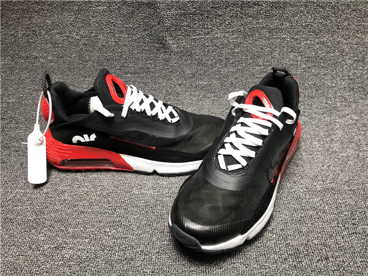 New Nike Air Max 2090 Black Red White Running Shoes For Women - Click Image to Close